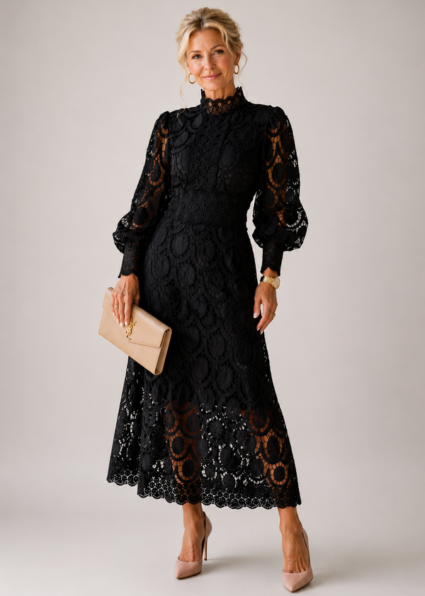 Violet & Grace | Abito Midi in Pizzo