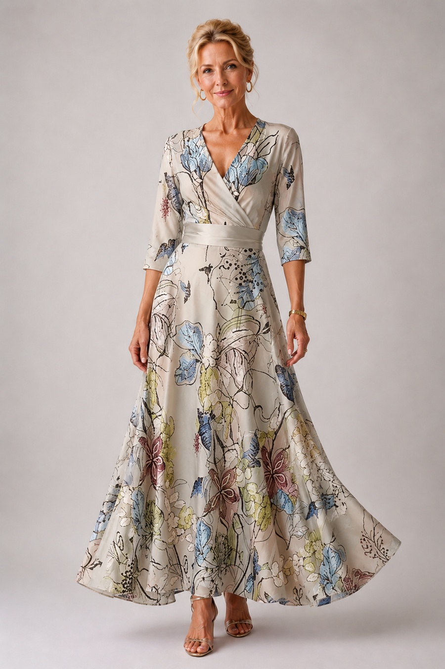 Ysa | Chic Abito con Motivo Floreale