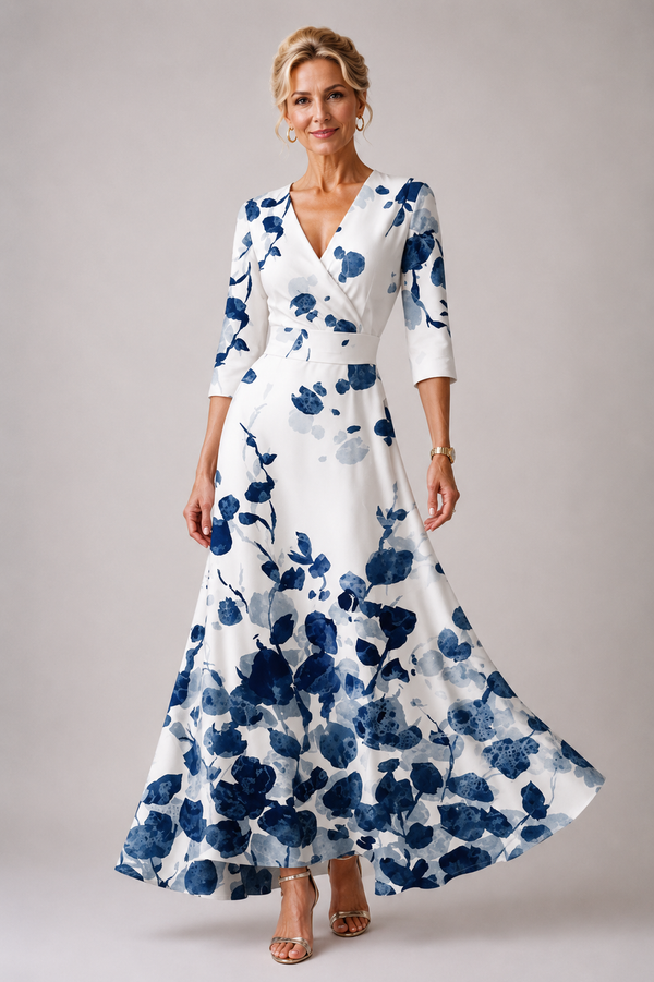 Ysa | Chic Abito con Motivo Floreale