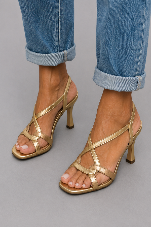 Soleil | Elegante Sandali Oro