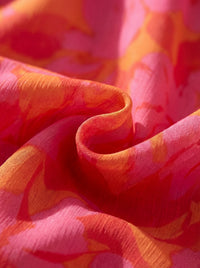 Olvera | Abito in Chiffon con Scollo a V con Spacco