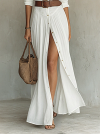 Constance | Abito Maxi a Maniche Lunghe con Colletto
