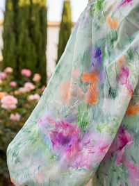 Lindaraja | Abito Maxi con Motivo Floreale