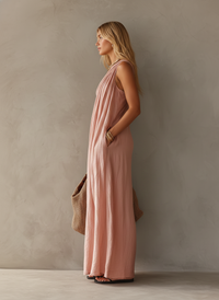 Éliane | Abito Maxi in Lino Monospalla