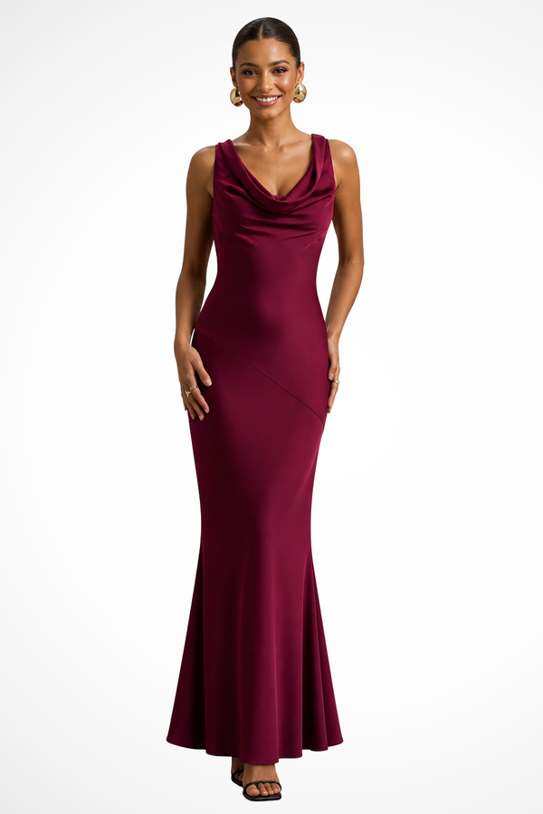 Isadora | Abito Maxi in Raso