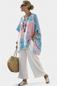 Elisea | Pantaloni da Donna in Lino a Righe