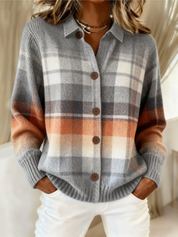 Marlene | Cardigan a Quadri
