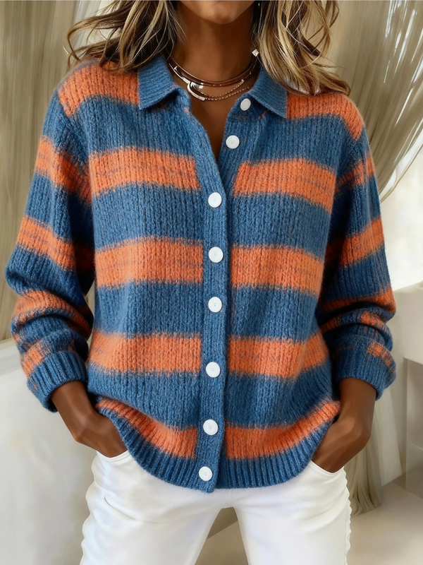 Sarah | Cardigan in Maglia a Quadri