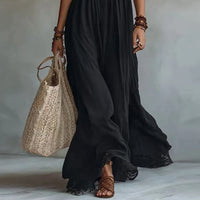 JADE | Abito Maxi in Pizzo con Collo Halter