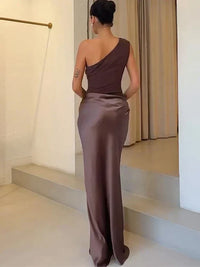 Violet & Grace | Elegante Abito Maxi in Raso