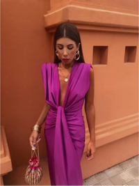 Violet & Grace | Elegante Abito Plissettato