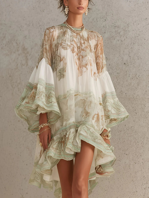 Rosalie | Abito Mini in Chiffon con Volant™