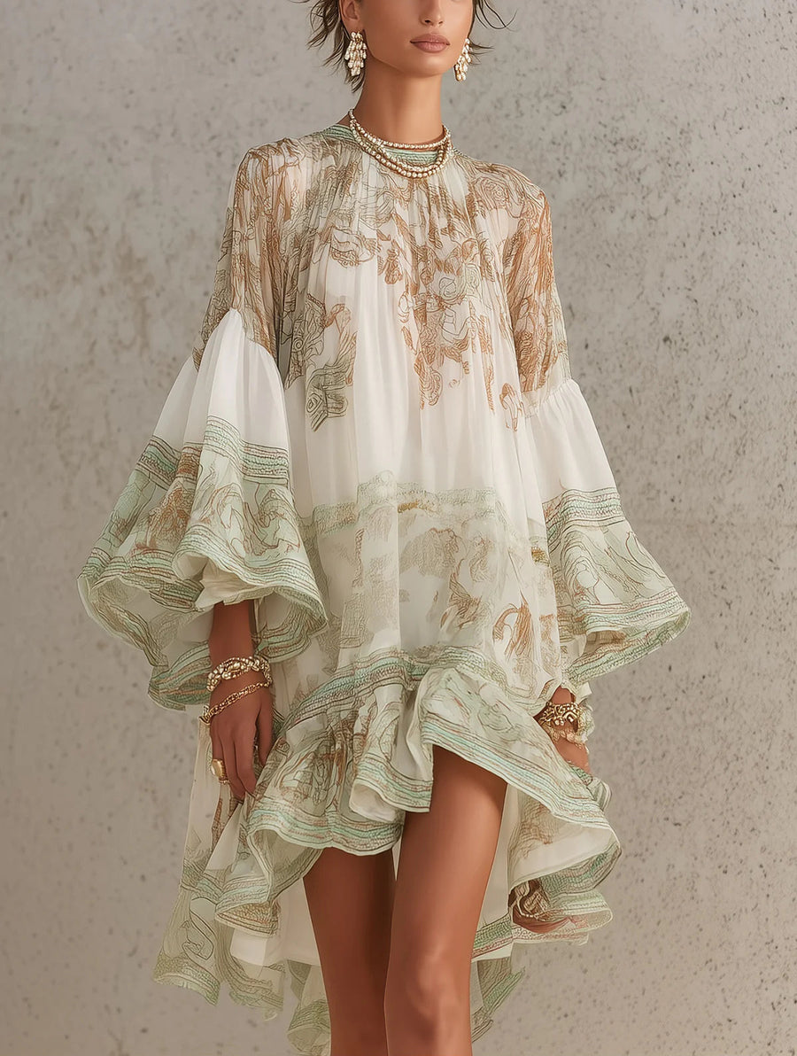 Rosalie | Abito Mini in Chiffon con Volant