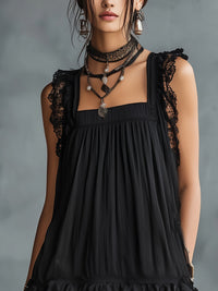 Pauline | Abito Mini in Pizzo con Volant