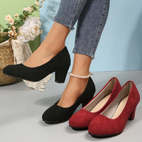 Wide-Toe Heels | Scarpe con Tacco in Pelle Vegana
