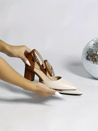 Magda | Elegante Scarpe con Tacco Beige