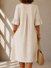 Charlotte | Abito Midi con Bottoni