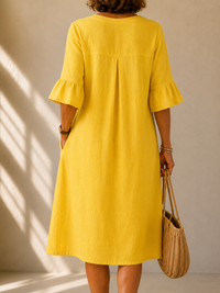 Aveline | Abito Midi con Bottoni
