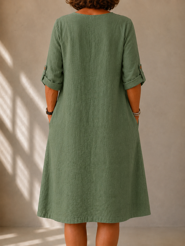 Lucie | Abito Midi con Tasche
