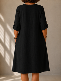 Pauline | Abito Midi Nero