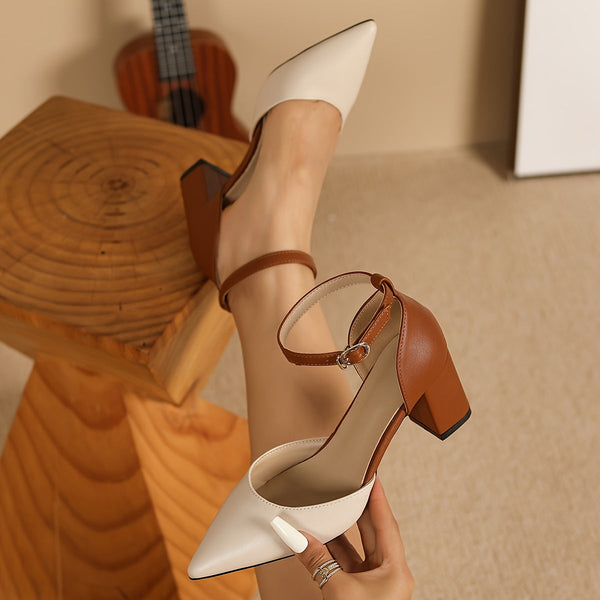 Magda | Elegante Scarpe con Tacco Beige