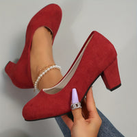 Wide-Toe Heels | Scarpe con Tacco in Pelle Vegana