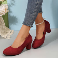 Wide-Toe Heels | Scarpe con Tacco in Pelle Vegana
