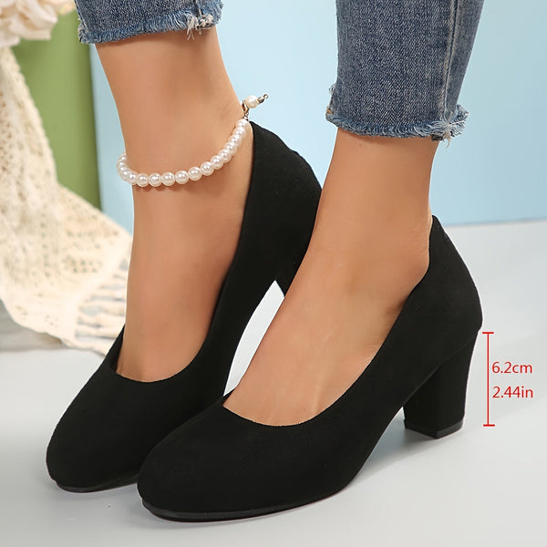 Wide-Toe Heels | Scarpe con Tacco in Pelle Vegana