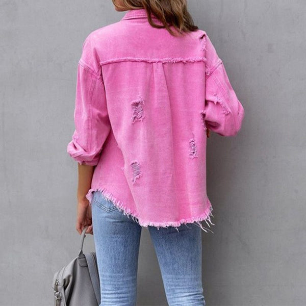 Cecilia | Oversize Giacca da Donna in Denim