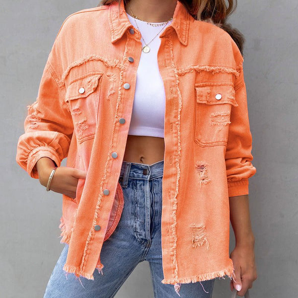 Cecilia | Oversize Giacca da Donna in Denim