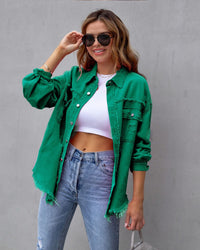 Cecilia | Oversize Giacca da Donna in Denim