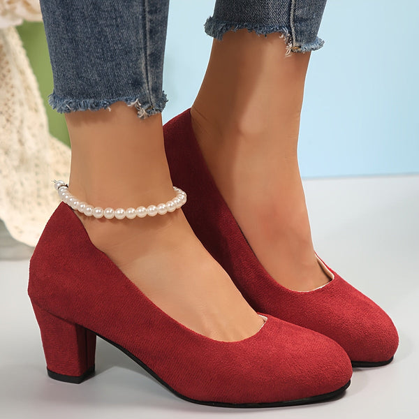 Wide-Toe Heels | Scarpe con Tacco in Pelle Vegana