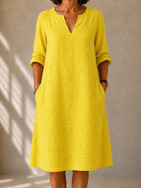 Sylvie | Abito Midi con Scollo a V