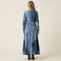 Adriana | Vintage Abito Midi in Denim