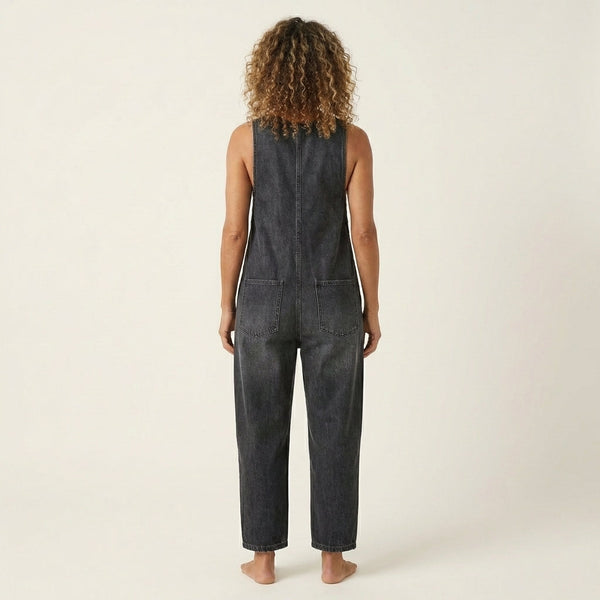 Liva | Tuta in Denim con Bottoni