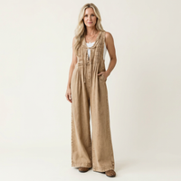 Griselda | Tuta in Denim Plissettato