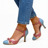 Monika | Elegante Scarpe con Tacco Blu