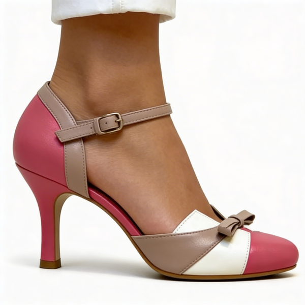 Estelle | Elegante Scarpe con Tacco Rosa