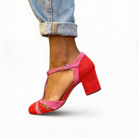 Dominique | Elegante Scarpe con Tacco Rosso