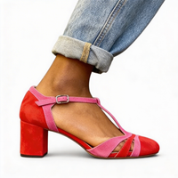 Dominique | Elegante Scarpe con Tacco Rosso