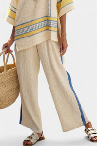 Clara | Pantaloni da Donna in Lino Blu