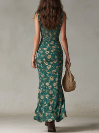 Zara | Boho Abito Maxi con Motivo Floreale con Spacco