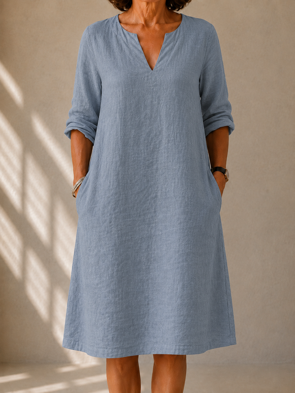 Élina | Abito Midi con Colletto