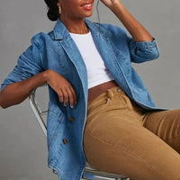 Yasmin | Oversize Giacca da Donna in Denim