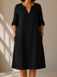 Pauline | Abito Midi Nero